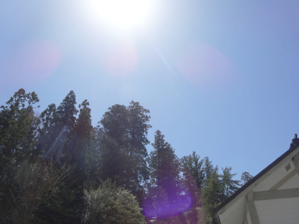 天河神社の空の様子