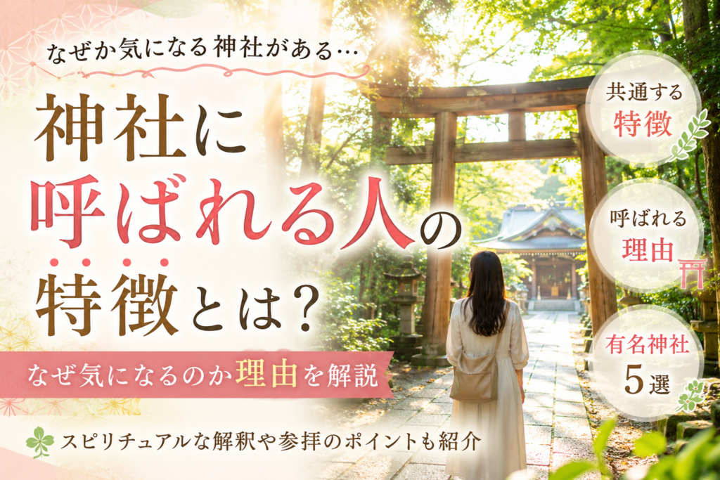 神社に呼ばれる人の特徴とは？なぜ気になるのか理由を解説するアイキャッチ画像